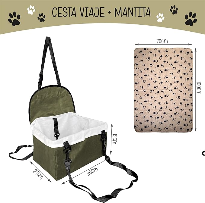 Asiento de Seguridad Impermeable para Mascotas