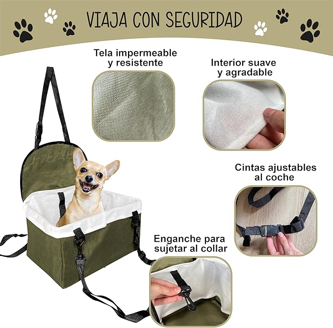 Asiento de Seguridad Impermeable para Mascotas